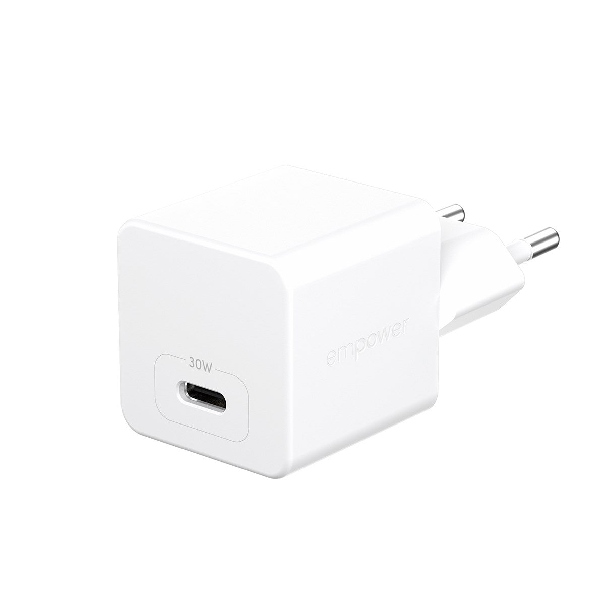 empower by PanzerGlass® Turbo 30W Oplader Single USB-C | EU Stik | Silver White